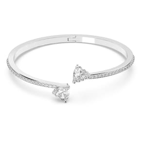 Pulseira Swarovski Mesmera em forma de coração com cristais transparentes