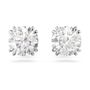 Brincos Swarovski Constella, cristais brancos, ródio
