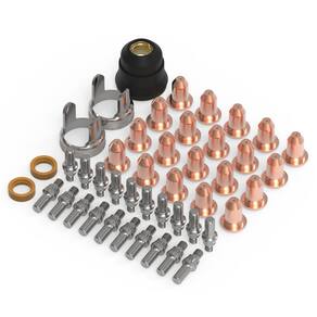 Conjunto de consumíveis para tochas de corte a plasma YESWELDER IPT40 45 unidades