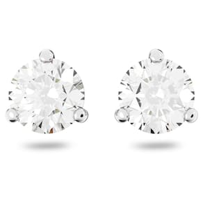 Brincos Coleção Swarovski Stilla com cristais transparentes