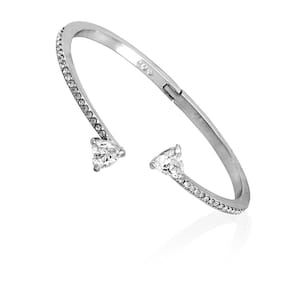 Pulseira Swarovski Mesmera Heart Clear Crystals S