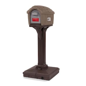 Caixa de correio Simplay3 Dig-Free Easy Up Home Sandstone fabricada nos EUA