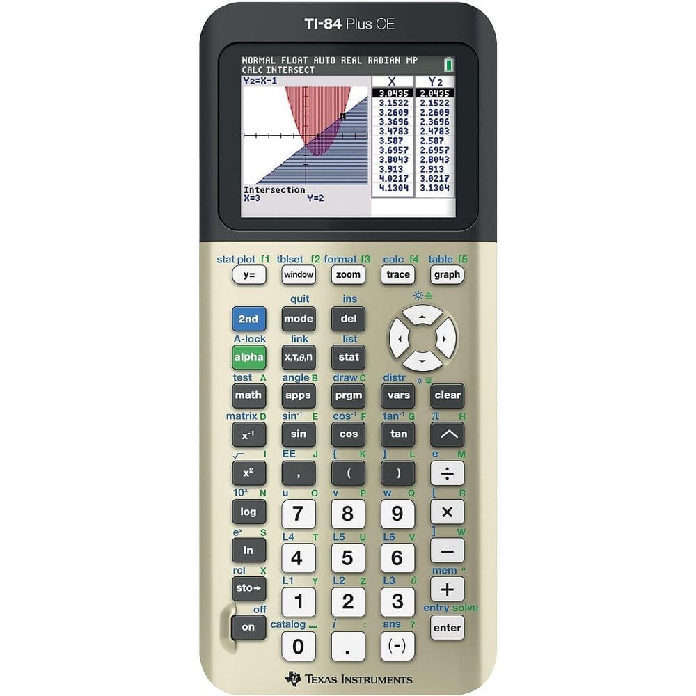 Calculadora gráfica Texas Instruments TI-84 Plus CE Golden
