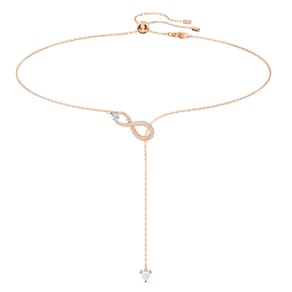 Conjunto de joias Swarovski Hyperbola Crystal Rhodium & Rose Gold