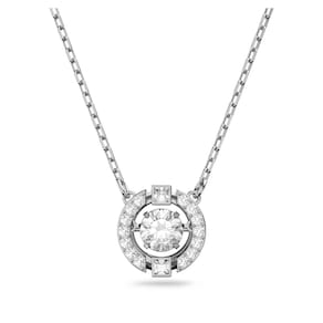 Colar Swarovski Una com pingente feminino de cristal azul ródio