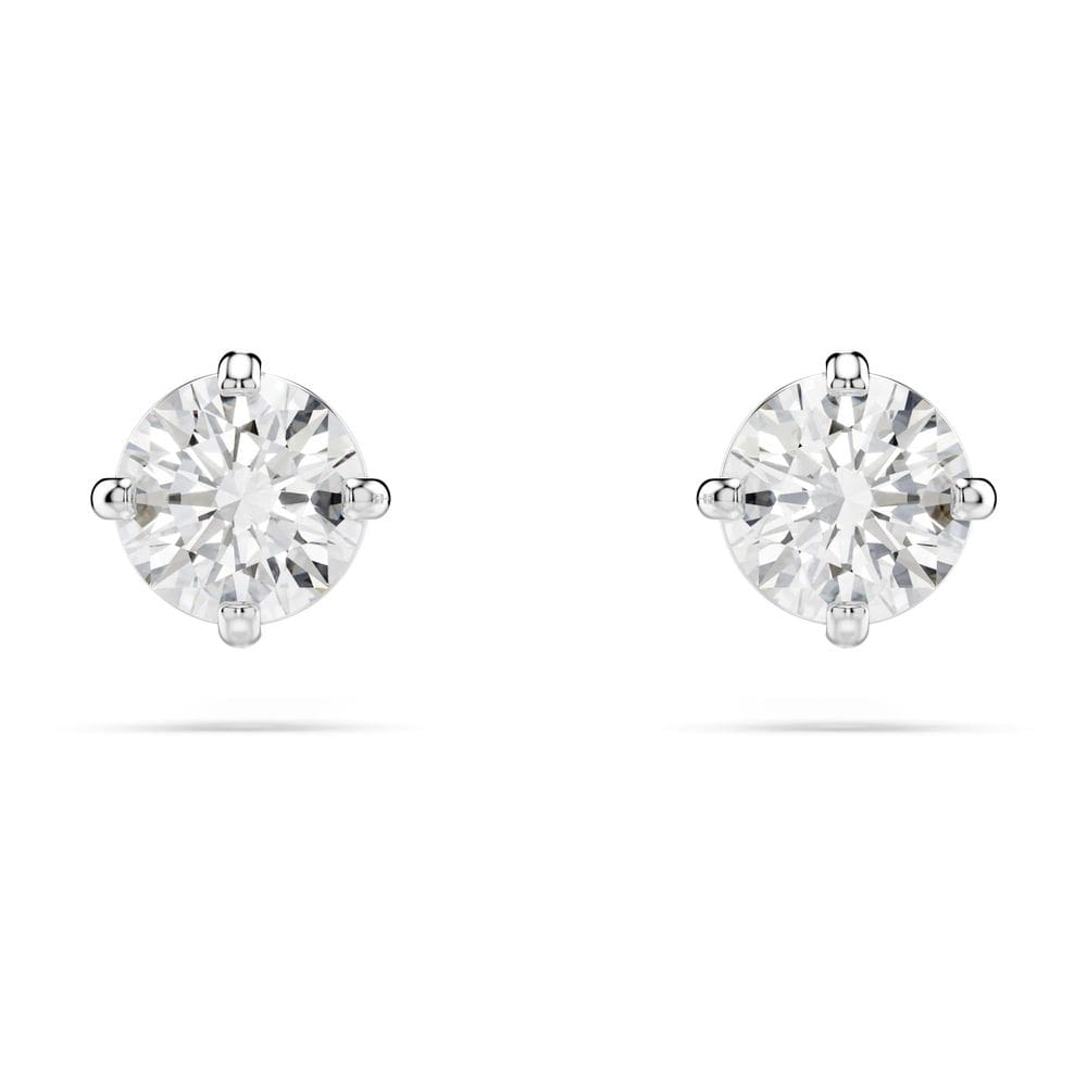 Brincos SWAROVSKI Attract Pierced Stud com cristais de corte redondo