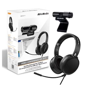 Kit de videoconferência AverMedia BO317 1080p Webcam USB Headset