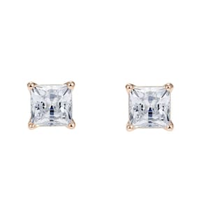 Brincos Swarovski Attract Mesmera de cristal de corte quadrado
