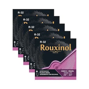 Kit 5 Encordoamento Cavaquinho Tensão Leve “0.24 R32 Rouxinol