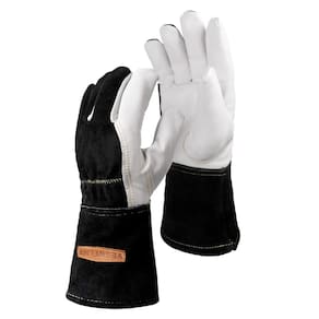 Luvas de soldagem YESWELDER Premium Goatskin TIG True-Fit-M