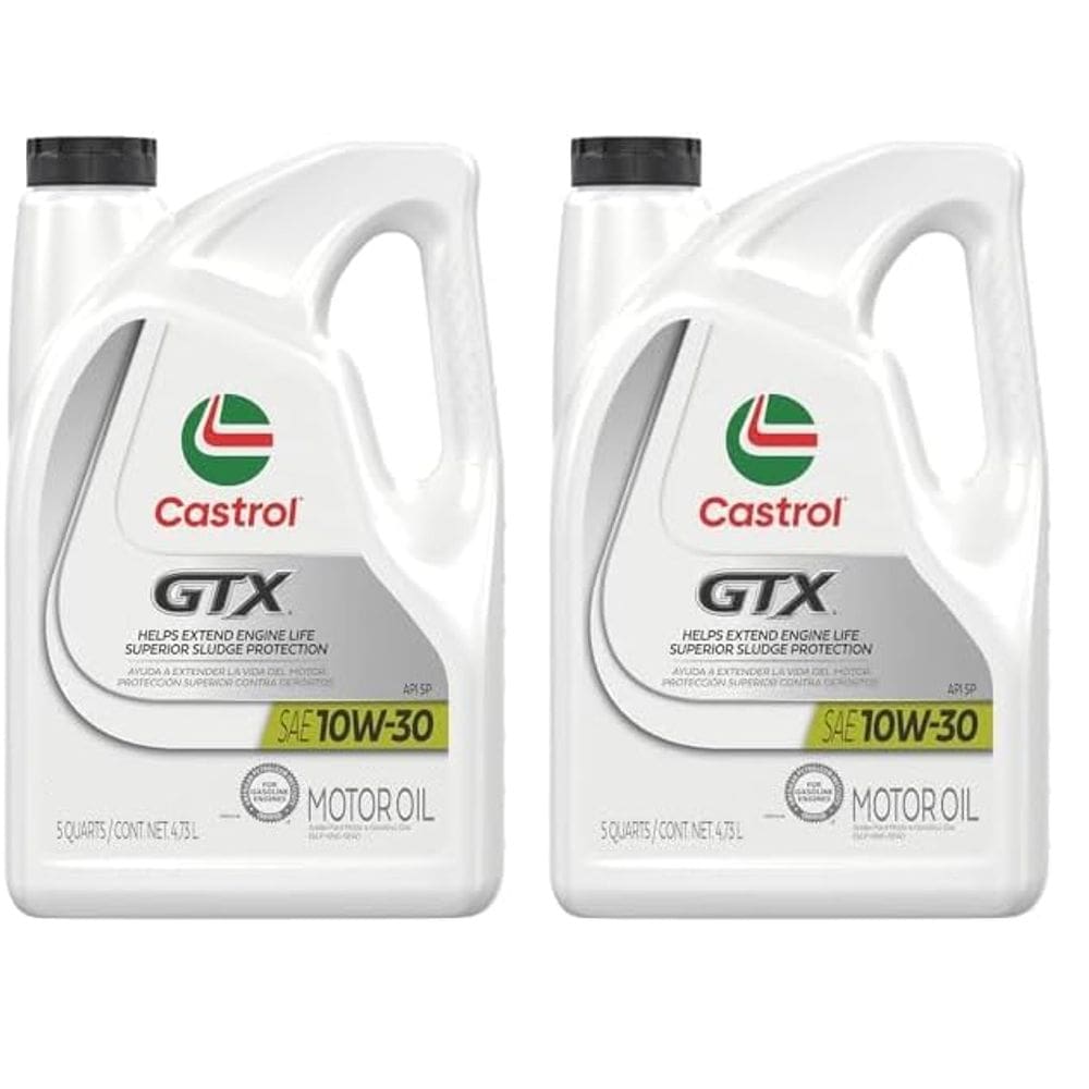 Óleo de motor Castrol GTX 10W-30 convencional 4,7 L (5 quartos) x2