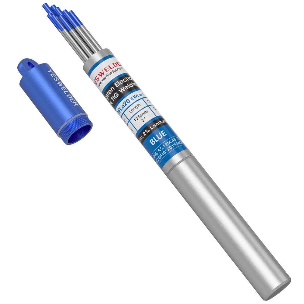 Eletrodo de tungstênio para soldagem TIG YESWELDER 2% lantanado 1/8 x 7