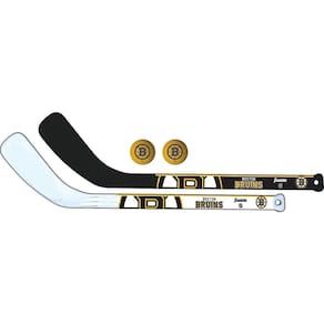 Mini conjunto de tacos de hóquei Franklin Sports NHL Boston Bruins
