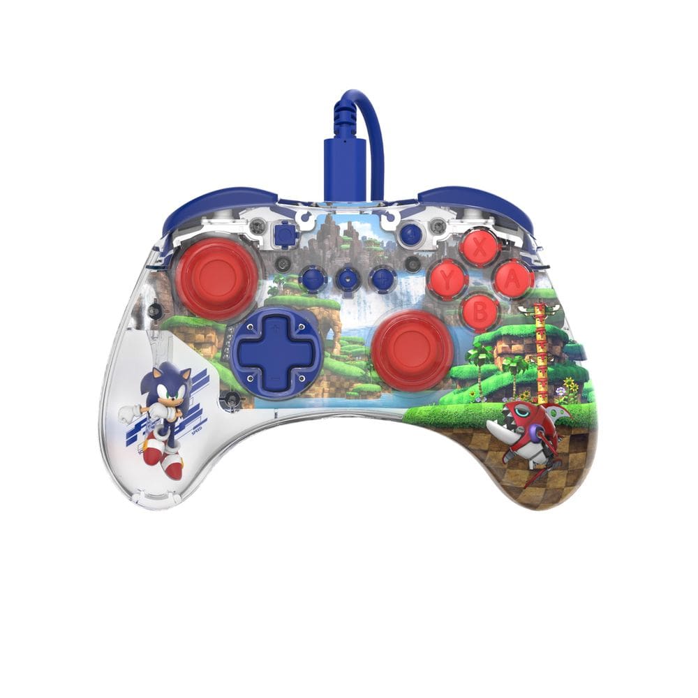 Controlador Nintendo Switch Pro PDP RealMZ Sonic Verde