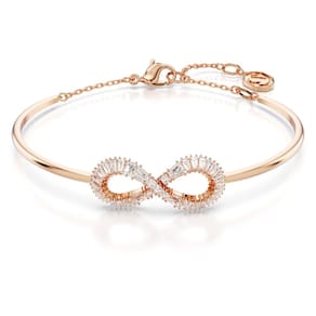Pulseira Swarovski Hyperbola Infinity em ouro rosa
