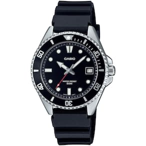 Relógio CASIO preto masculino MDV-10-1A1VDF