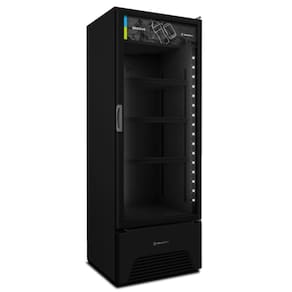 Refrigerador Expositor Vertical 403 Litros Metalfrio Essential All Black VB40AH Iluminação LED 127V