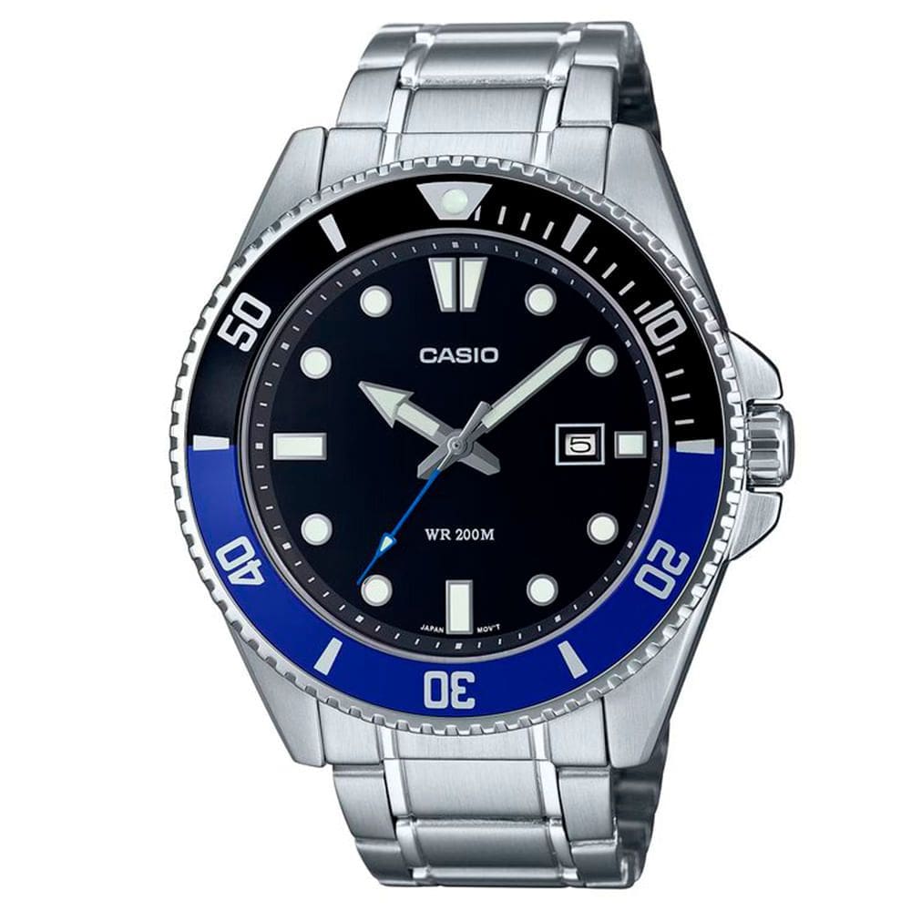 Relógio CASIO masculino analógico prata MDV-107D-1A2VDF