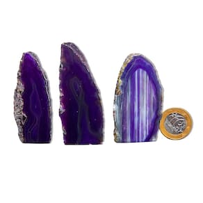 01 Geodo de Ágata Lilás 100 a 150g 7 a 12cm Classe B