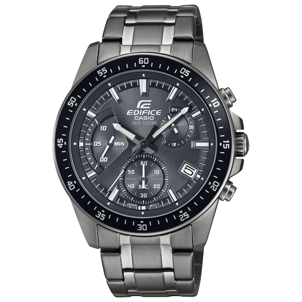 Relógio CASIO EDIFICE cronógrafo cinza preto EFV-540DC-1CVUDF