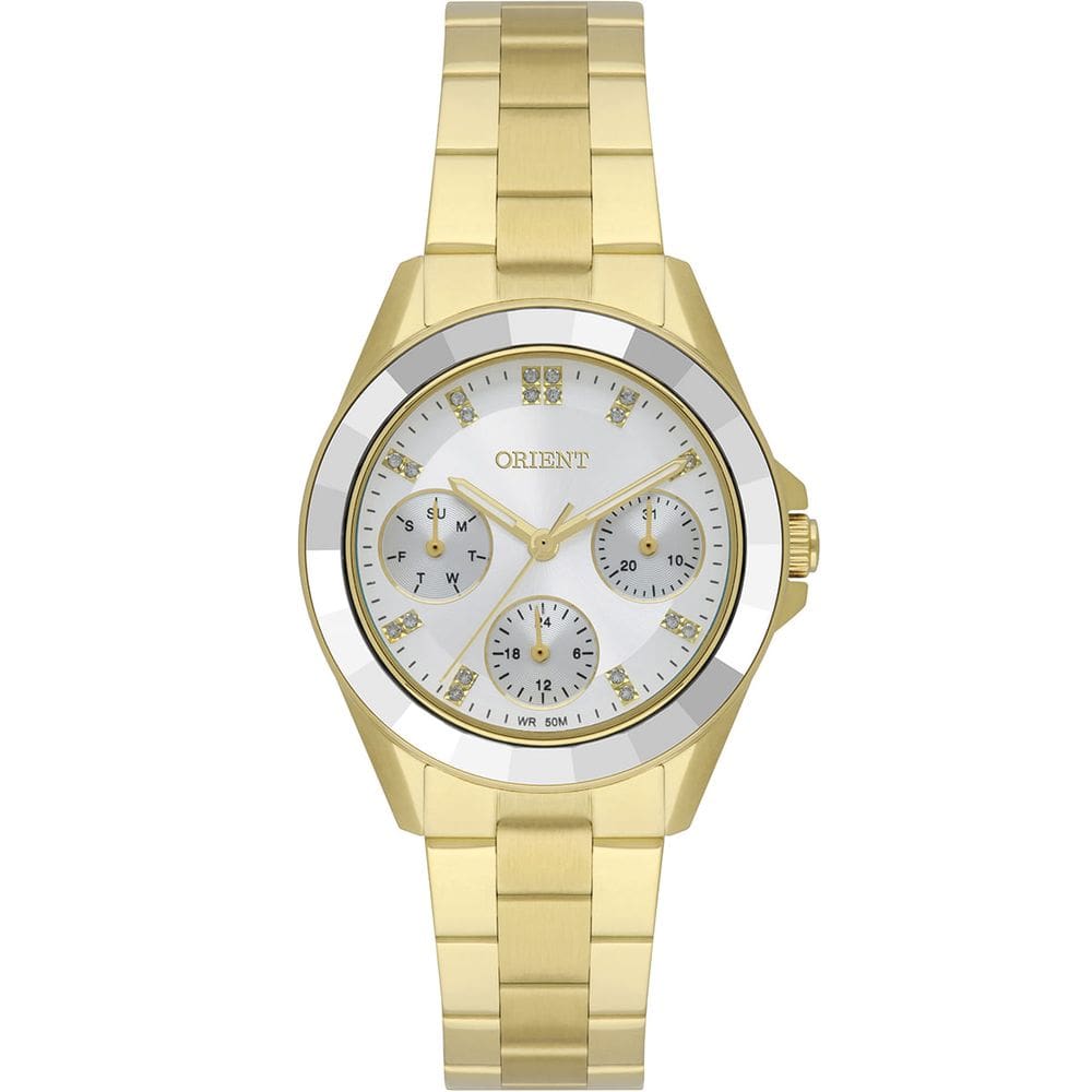 Relógio ORIENT feminino automático dourado FGSSM103 S1KX