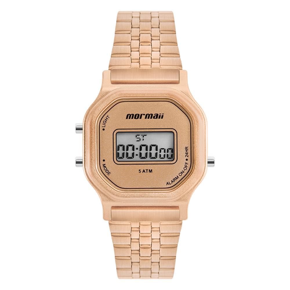 Relógio MORMAII feminino digital rosê MO13080B/7J