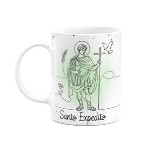 Caneca Religiosa Orações - Santo Expedito - 325ml