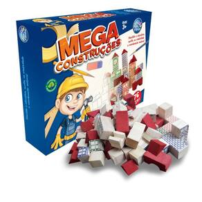 Blocos De Montar Mega Construções 76 Peças - Pais & Filhos