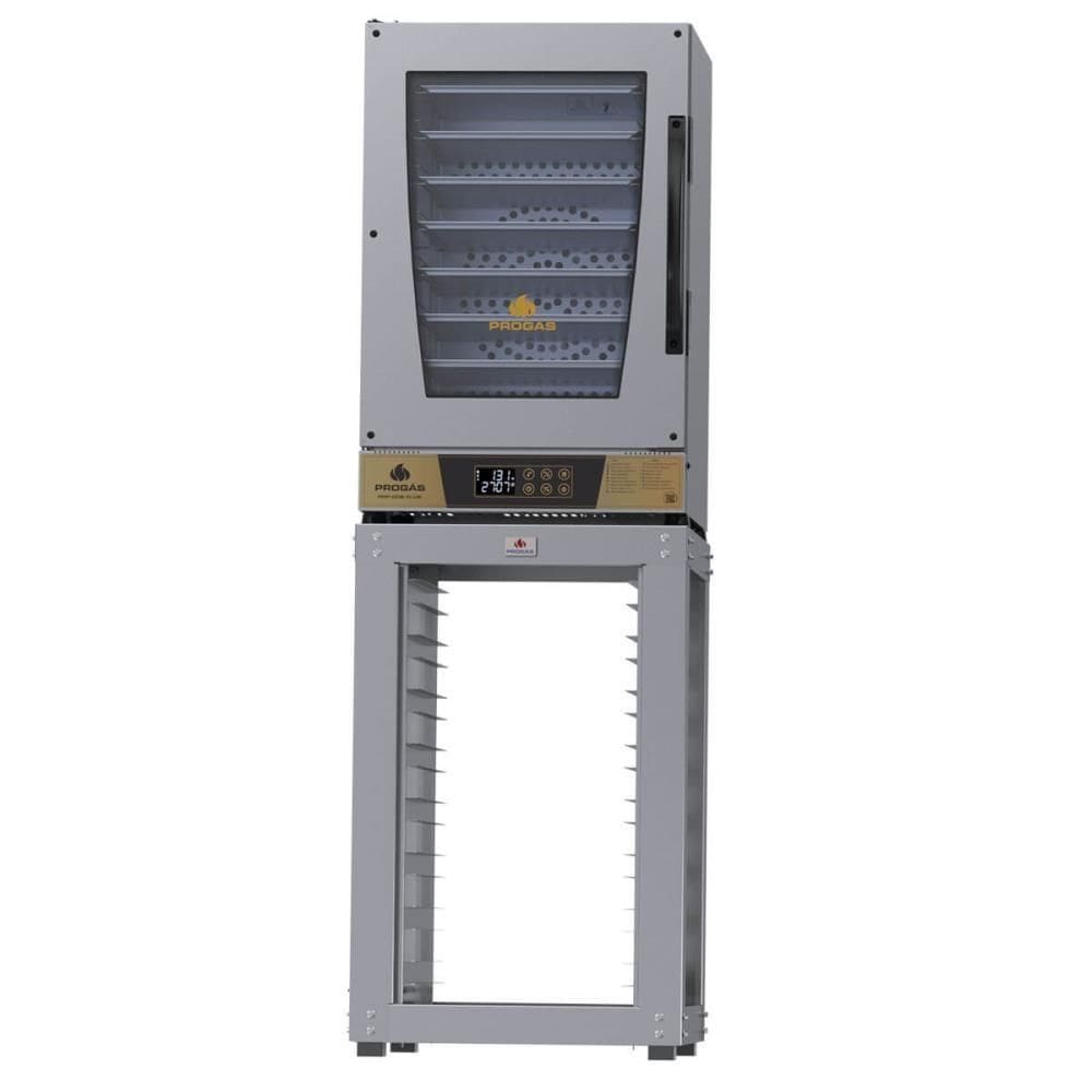 Kit Forno Turbo Elétrico Progás Prp-008 Plus Dourado 220v + Mesa Mes-008 Inox