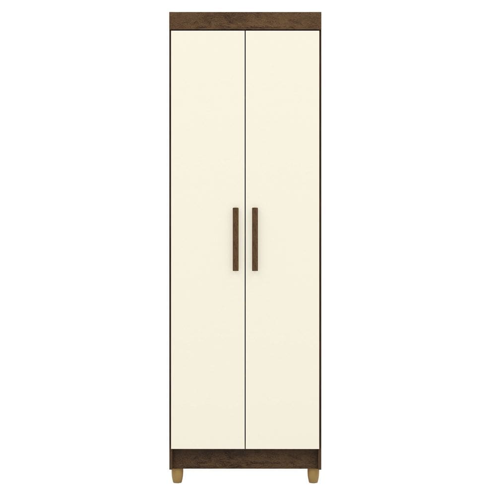 Armario Multiuso 2 Portas 60 cm LIN 10045 Imbuia Champanhe VLR