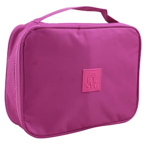 Estojo Box Escolar Meninas Jumbo Com Alça Liso Rosa