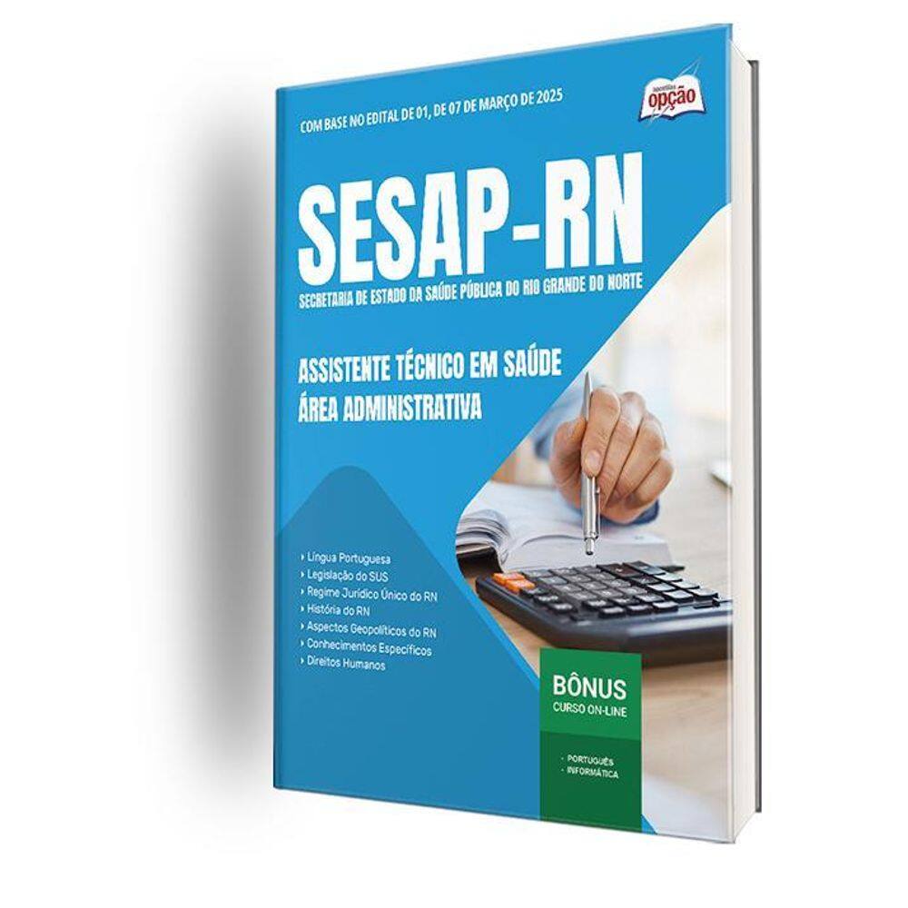 Apostila Sesap Rn 2025 Assistente Técnico Em Saúde Área: