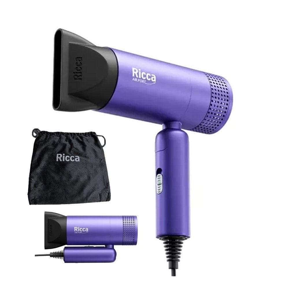Secador De Cabelo Para Viagem Airport Ricca 1200w Bivolt