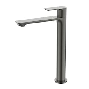 Torneira Alta Slim Pia Cuba lavatório Banheiro Lavabo Cinza