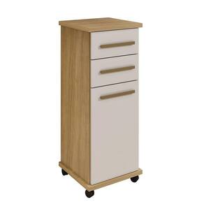 Balcão Tokio Master Mdf Arte Móveis Cinamomo/ Off White