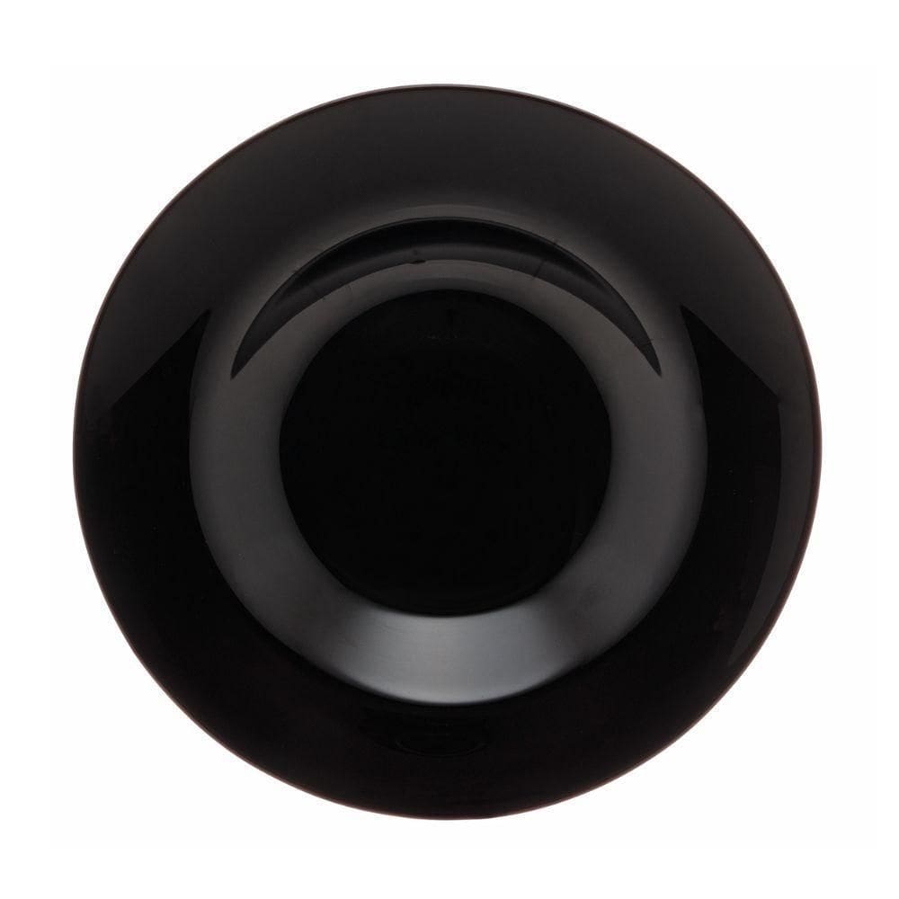 Jogo 2 Prato Fundo De Massas Vidro Opalino Preto Friends Time 28cm Luminarc Lyor