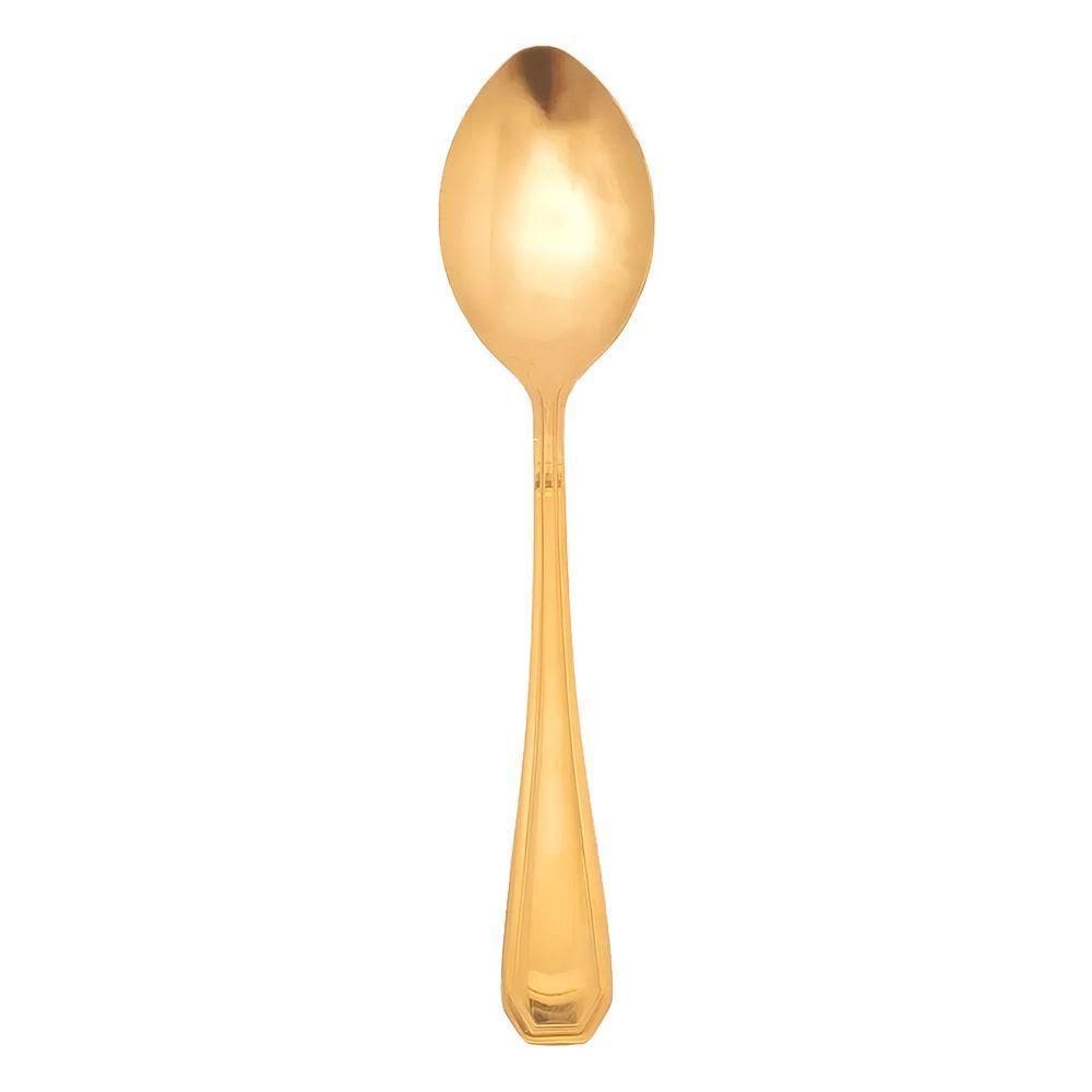 Colher Dourada De Mesa Sopa Jantar Victoria Gold Inox Fratelli