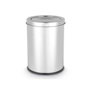 Lixeira Basculante Multiuso Inox - 3 Litros Combinação Perfeita De Praticidade, Higiene E Elegância