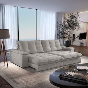 Sofá Dublin 02 Módulos De 80cm Br25cm Meu Sofá Online A230 Linho Cinza