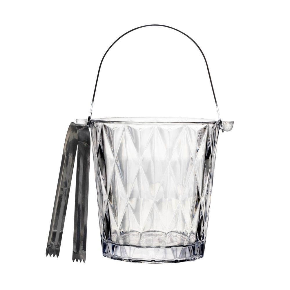 Balde Para Gelo Com Alça 1l E Pegador Inox Diamond Lyor