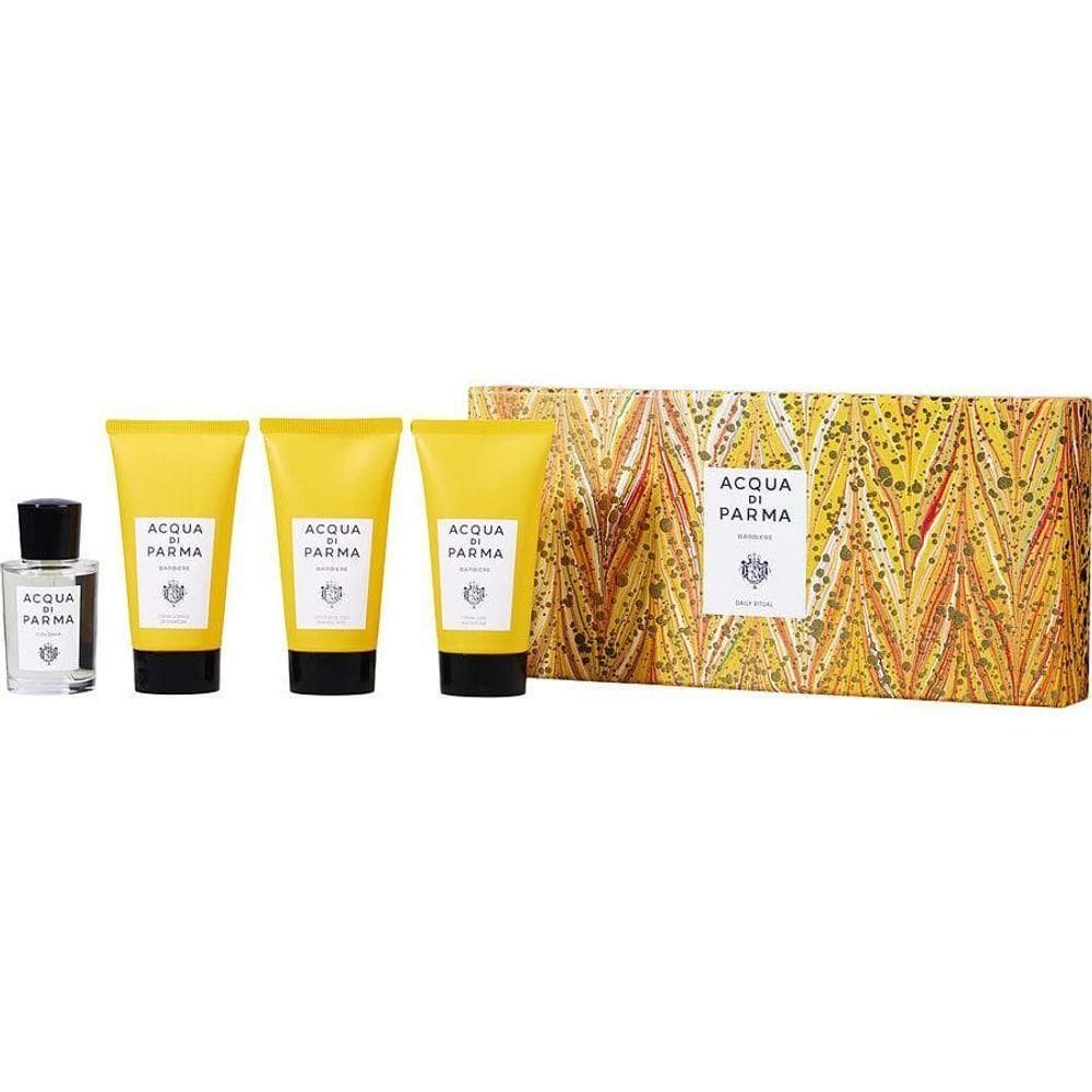 Perfume Masculino Acqua Di Parma Collezione Barbiere Eau De Colônia 19 ml&face Wash 125 Creme Barbear Facial
