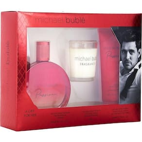 Perfume Feminino Michael Buble Passion Edp Spray 100 ml&loção Corporal Vela