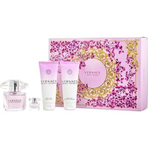 Perfume Feminino Gianni Versace Bright Crystal Edt Spray 90 ml&loção Corporal 100 Gel De Banho Edt5 Mini