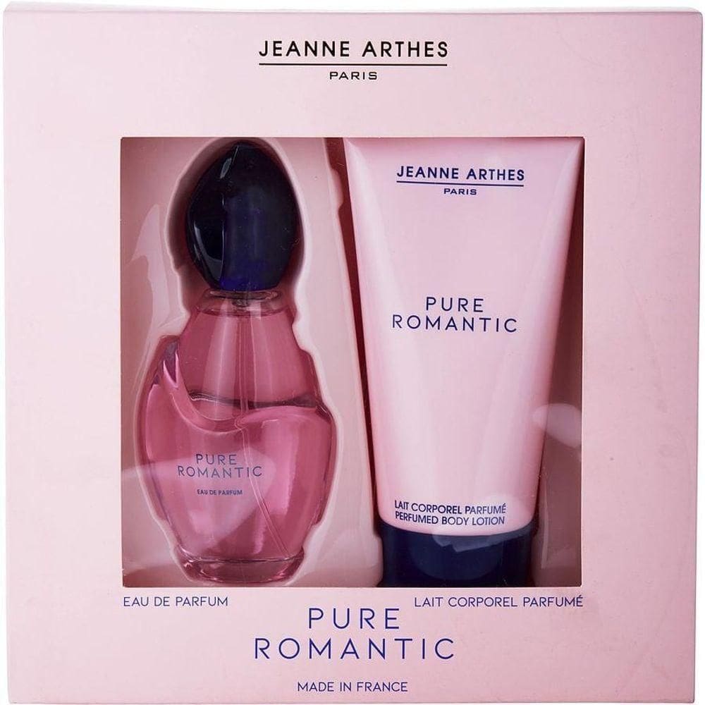 Perfume Feminino Jeanne Arthes Pure Romantic Edp Spray 100 ml&loção Corporal Perfumada 150