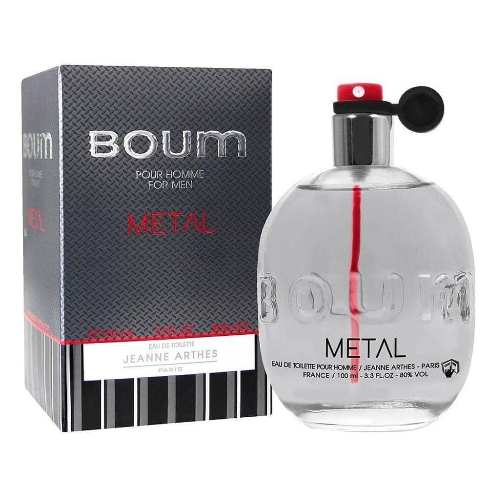 Perfume Masculino Jeanne Arthes Boum Metal Edt Spray 100 ml