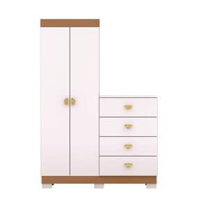 Cômoda Roupeiro Cristal Branco/Camarim - Vila Rica Móveis