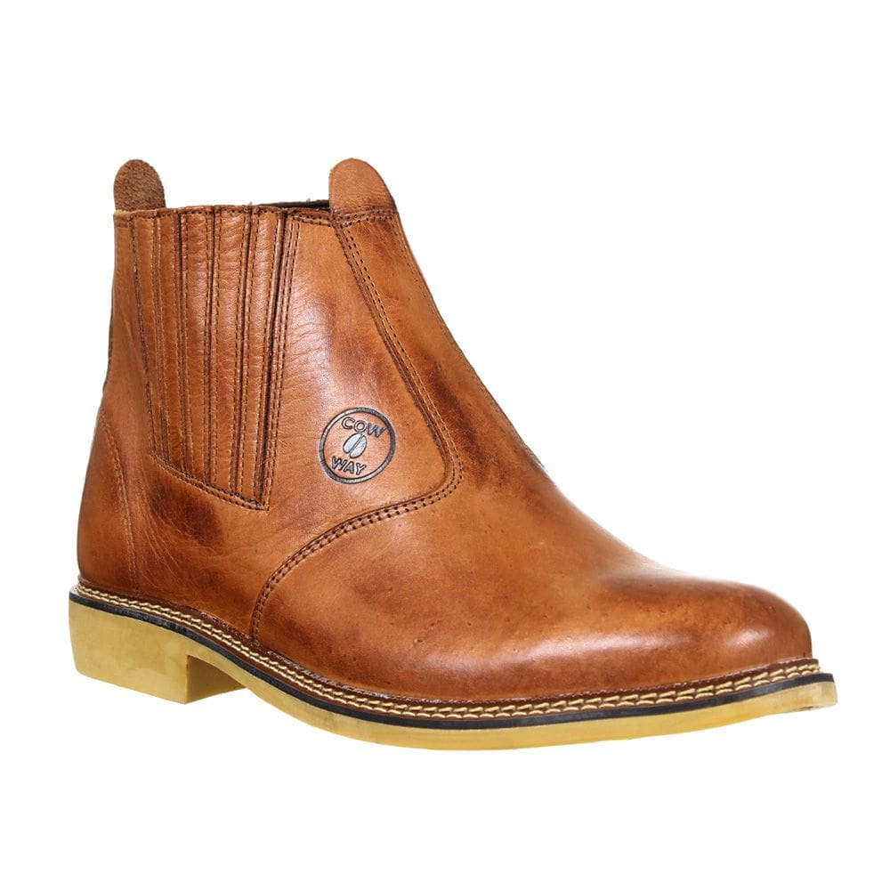 Botina Masculina Cow Way Bico Redondo Chocolate 35319