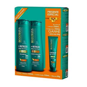 Kit Bio Extratus+Nutrição Óleos Nutritivos Sh+Cond 350ml+Máscara 90g