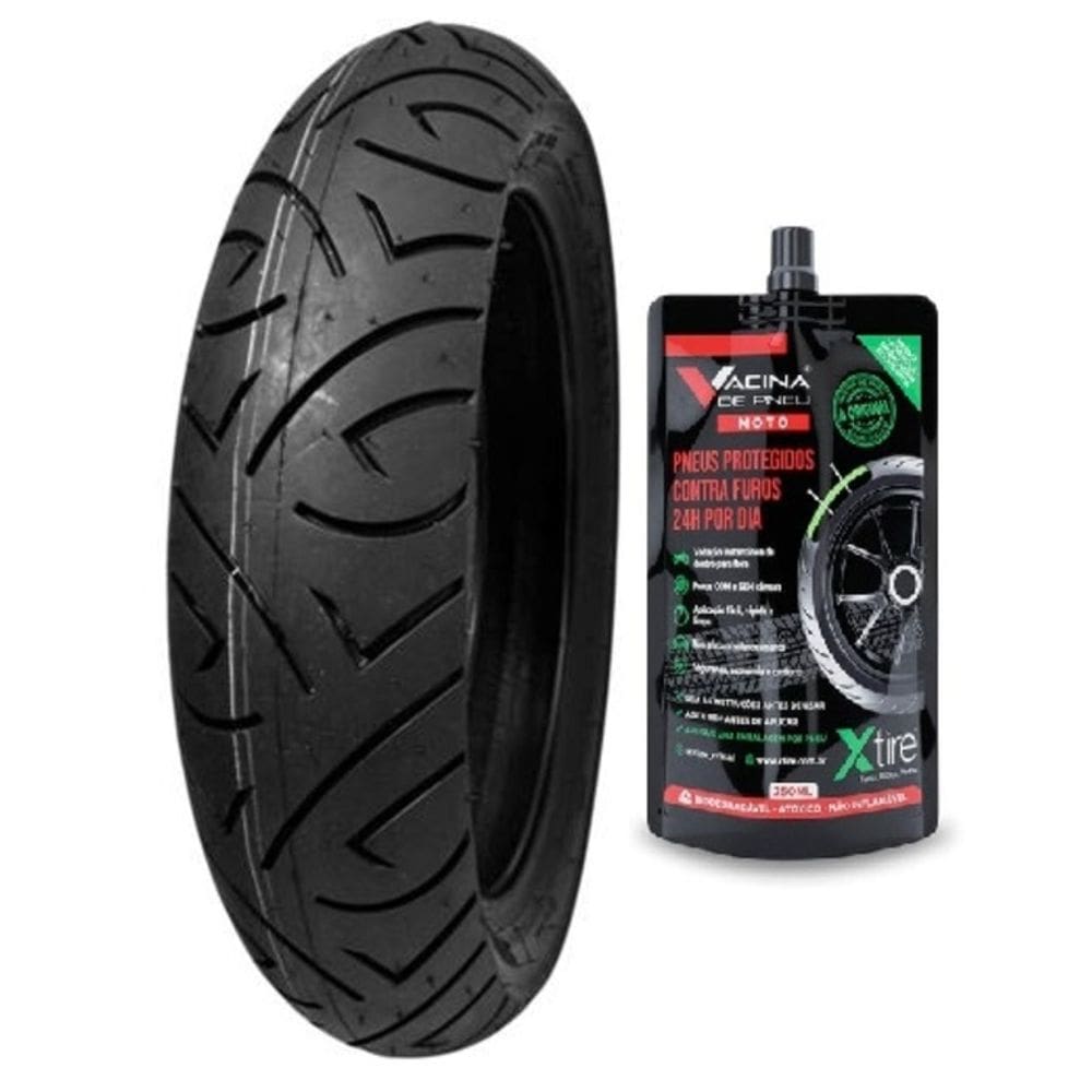 KIT Pneu Traseiro 140/70-17 66h Pirelli Sport Demon + vacina Xtire