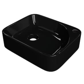 Cuba Pia Para Banheiro Retangular 36cm Jasmin C08 Preto - Mpozenato